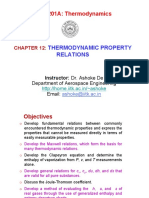 ESO 201A: Thermodynamics: Thermodynamic Property Relations