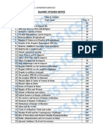 ICSS Islamic Studies Notes