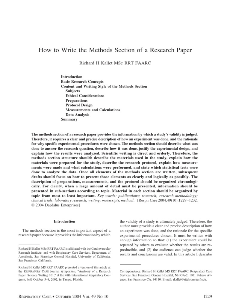 How to write a scientific research paper picture