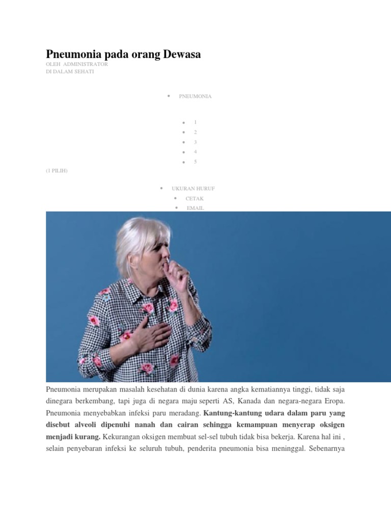 Ciri Ciri Radang Paru Paru Pada Bayi - Ini Cirinya