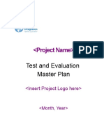 Test and Evaluation Master Plan for <Project Name> System