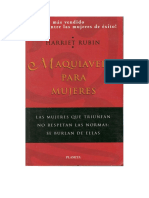 Rubin, Harriet - Maquiavelo para Mujeres (Doc) PDF