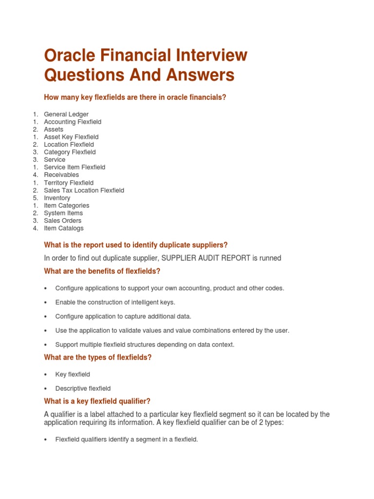 oracle Interview Questions Exchange Rate Oracle Database