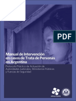 Manual de Intervencion en Casos de Trata de Personas en Argentina PDF