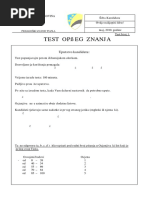 Test Opceg Znanja