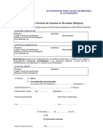 Autorización para Salida de Menores Al Extranjero PDF