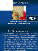 Declaración de Ausencia