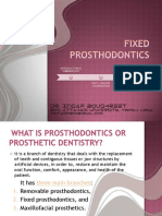 Introduction & Terminology Fixed Prosthodontics: A Brief Introduction