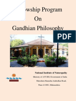 Fellowship Program On Gandhian Philosophy: National Institute of Naturopathy