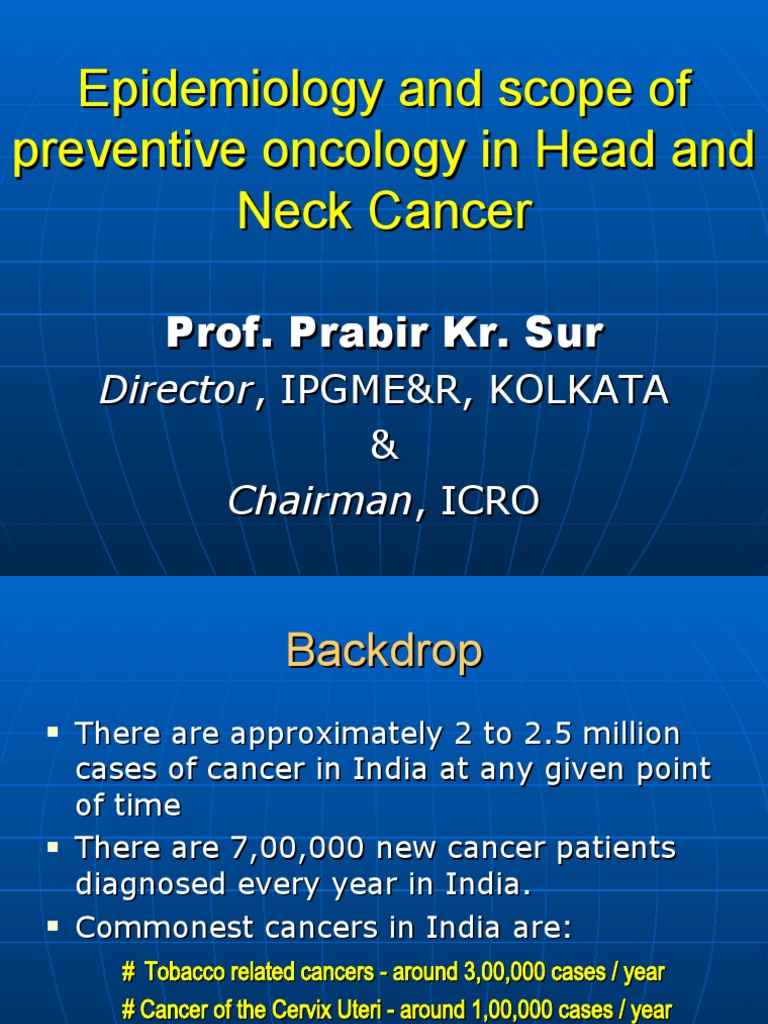 Head Neck Cancer DR P.K | PDF | Head And Neck Cancer | Medicine