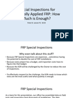 Special Inspections For Externally Applied FRP: How Much Is Enough?