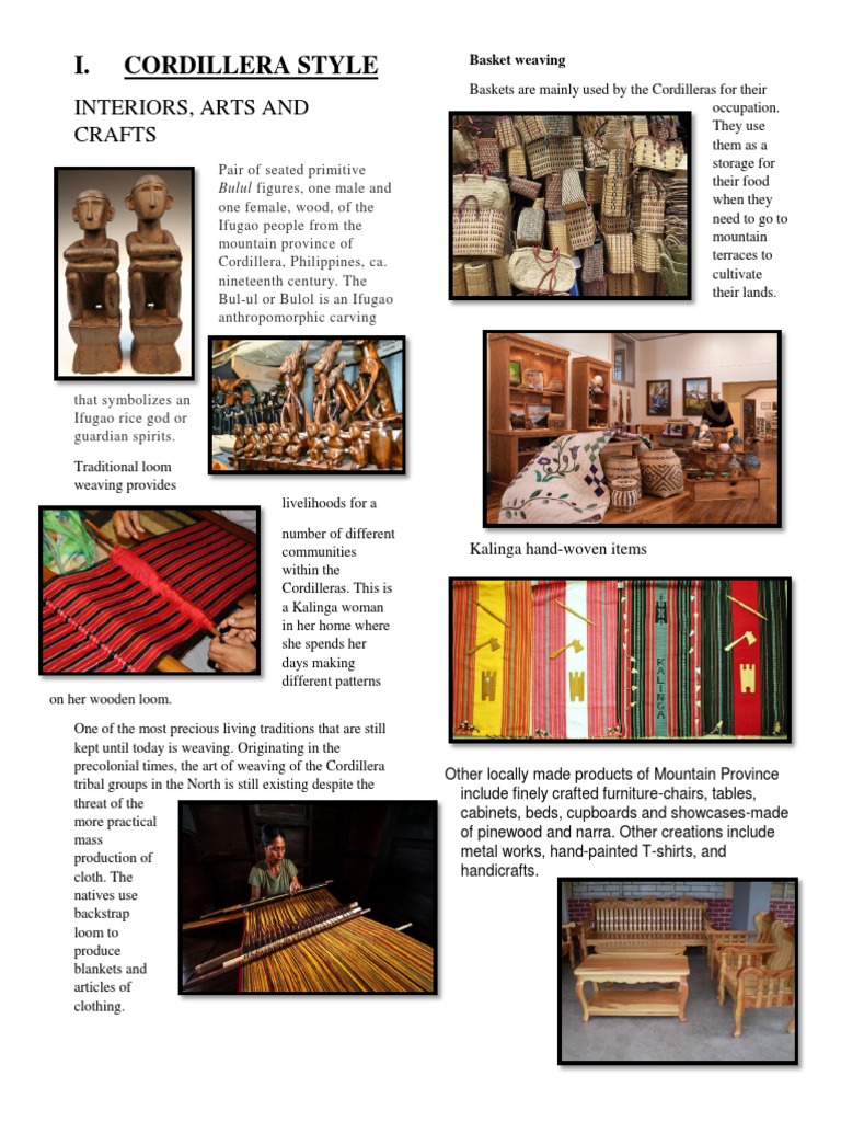 I. Cordillera Style Interiors, Arts and Crafts Download Free PDF