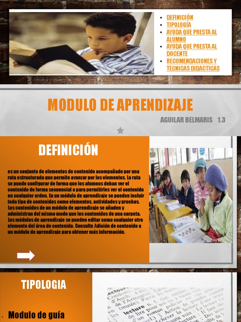 Módulo de Aprendizaje: Definición y Tipología | PDF