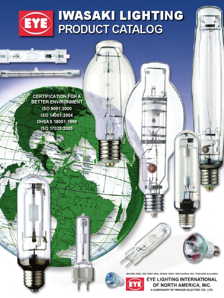 EYE Product Catalog PDF | PDF | Lighting | Vacuum Tube