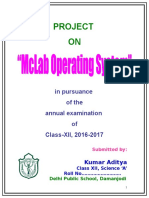 Project ON: in Pursuance of The Annual Examination of Class-XII, 2016-2017