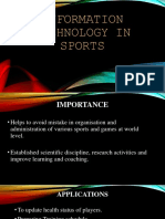 Information Technolgy in Sports
