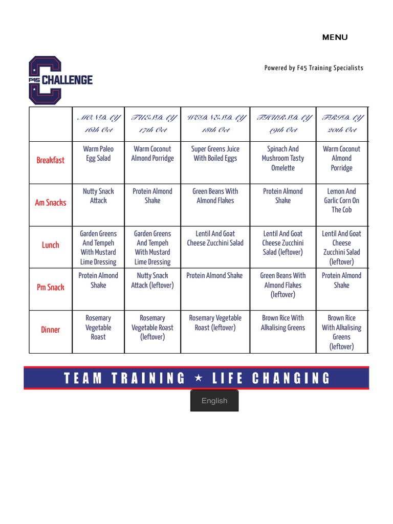 Meals - Challenge | PDF | Cooking, Food & Wine