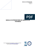 Manual de Interventoria Municipio de Tauramena, Casanare, Colombia