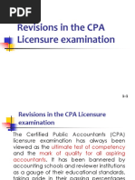 Revisions in The CPA Licensure Examination