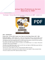 Disha Publication Previous Years Problems On Current Electricity For NEET. CB1198675309 PDF