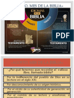 Agosto, Mes de La Biblia Presentacion