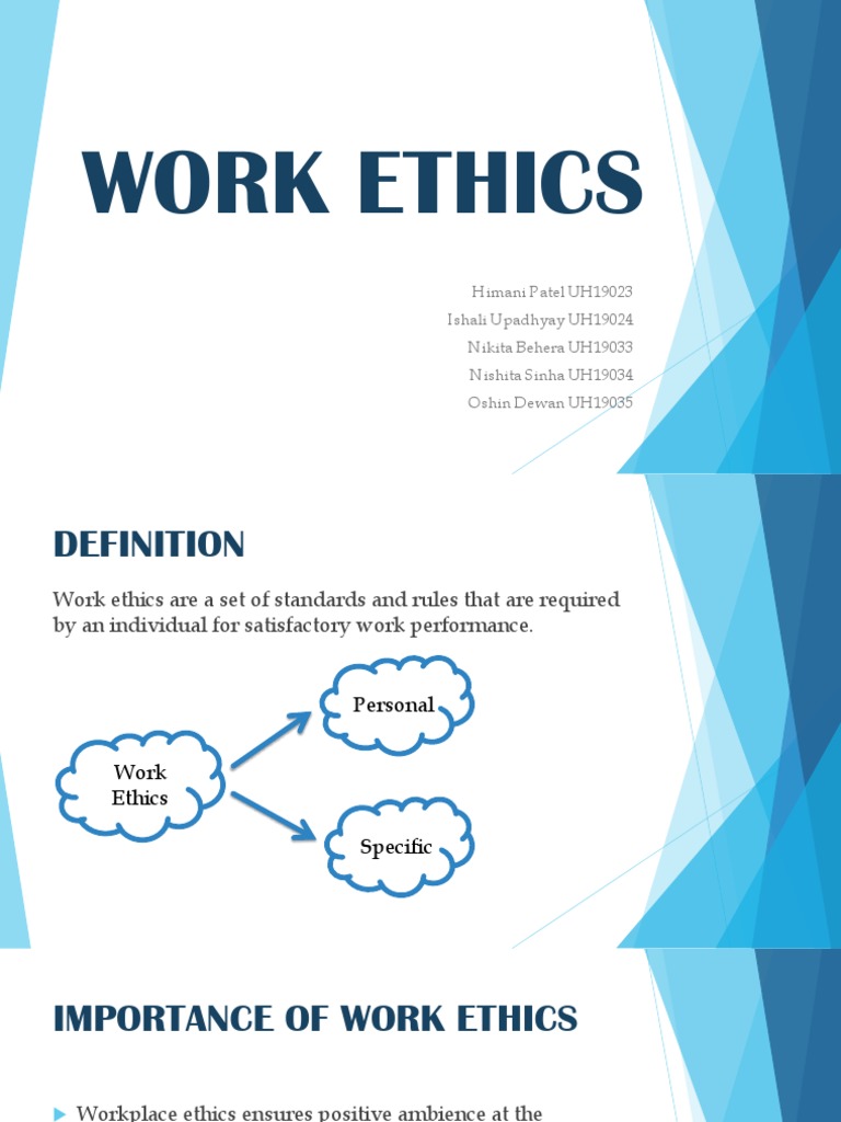 Understanding Work Ethics Essentials | PDF | Career & Growth | Science ...