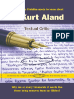 The Doctrinal Views of DR Kurt Aland