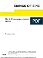 Proceedings of Spie: The Ocropus Open Source Ocr System