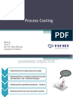 Process Costing: Bba-Ii Unit-V by DR - Vikas Sharma Assistant Professor