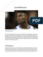 Why Doubt Zion Williamson?: Athleticism