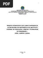 PPP Licenciatura em Matemática - Caxias, DEFINITIVO (SISU).doc