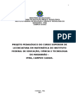 PPP Licenciatura em Matemática - Caxias, DEFINITIVO (SISU)