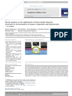 Avances Recientes en Las Aplicaciones de Electrodos de Diamante Dopados Con Boro en El Electroanálisis de Compuestos Orgánicos y Biomoléculas