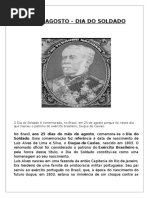 25 de Agosto Dia Do Soldado 