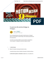 Le Process Du Motion Design en 9 Étapes