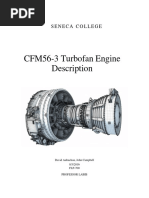 CFM56-3 Turbofan Engine Description