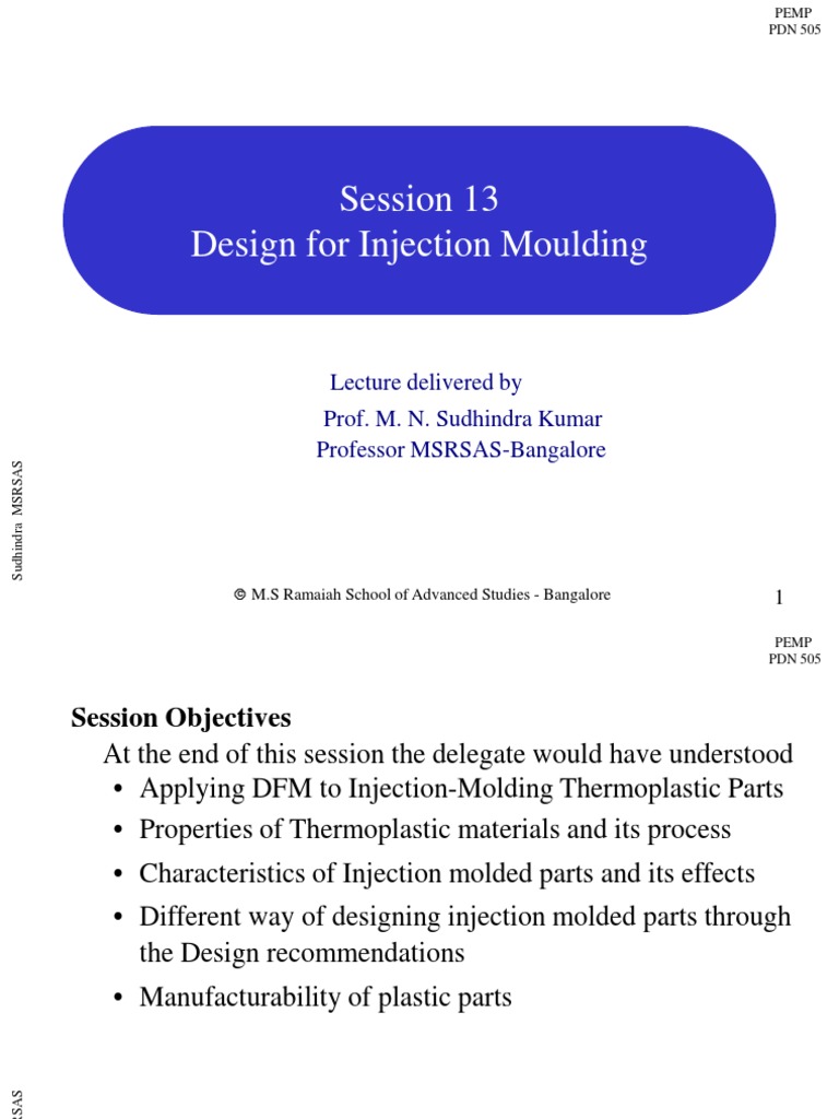 13 Design For Injection Moulding PDF | PDF | Casting (Metalworking ...