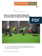 Sport-Specific Speed For Big Men - Improving Acceleration
