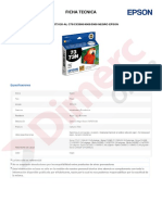 Ficha Tecnica: TINTA T073120-AL C79/CX3900/4900/5900 NEGRO EPSON