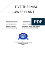 Seminar Report On Captive Thermal Power Plant