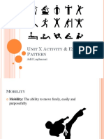 Unit-X Activity & Excercise Pattern