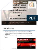 Simulation Using PROTEUS (Astable Momostable, Noise Detector