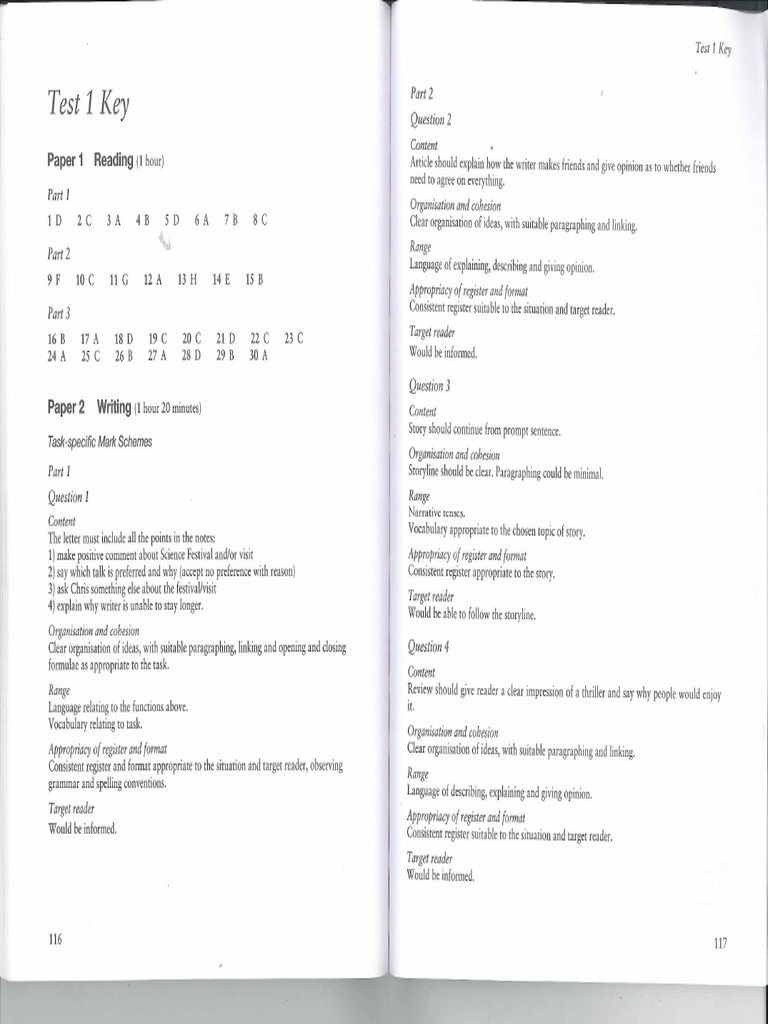 FIRST 4 Key | PDF