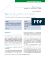 El Papel Del Psicólogo en El Servicio de Neonatología PDF