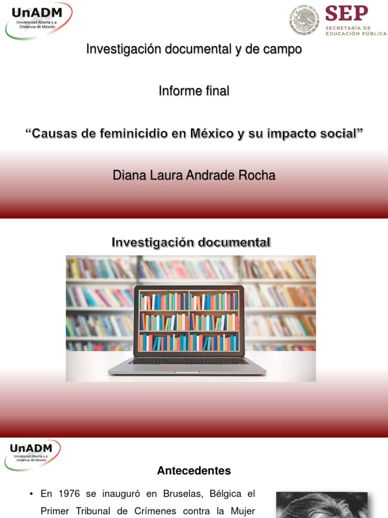 Causas de Feminicidio en México y Su Impacto Social | PDF | La ...