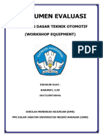 Instrumen Evaluasi: Pekerjaan Dasar Teknik Otomotif (Workshop Equipment)