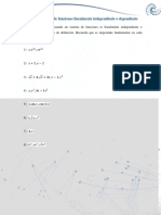 Actividad 1. Sistemas de Funciones Linealmente Independiente o Dependiente