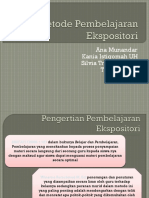 Metode Pembelajaran Ekspositori