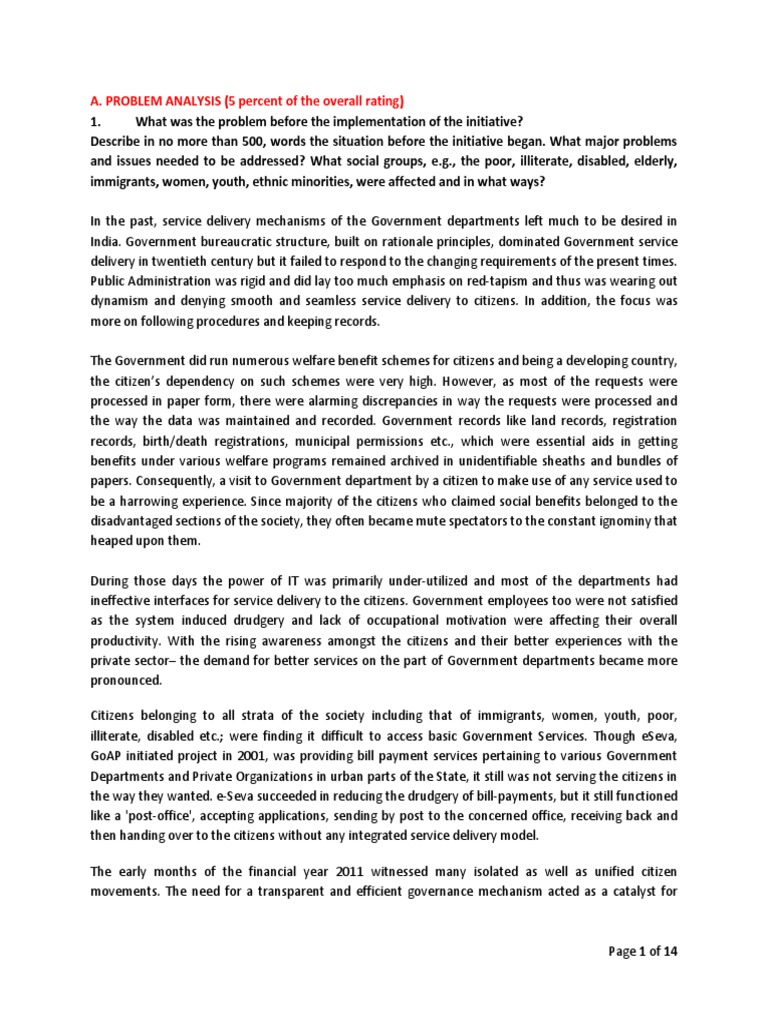 Transforming Government Services in India | PDF | Sustainability | Internet