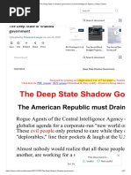 The Deep State or Shadow Government - Central Intelligence Agency - Hillary Clinton